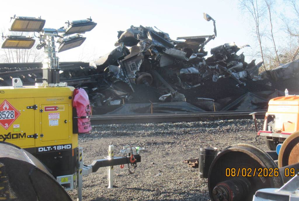 Surrey South MLA shocked to see “twisted carnage” of derailed coal train