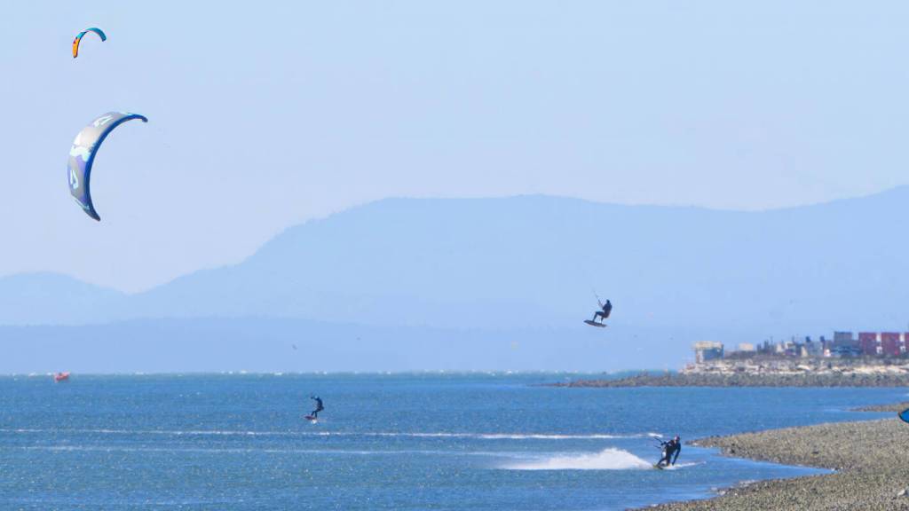 &rdquo;Sunday (March 11)&rsquo;s sunny, windy day brought out the kite surfers on the Tsawwassen Ferry Causeway, with some catching some pretty serious air,&rdquo; writes Shawn Gold of his Photo of the Week.